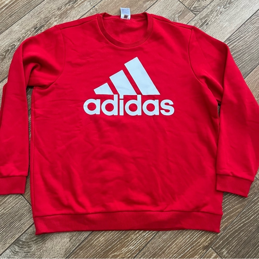 Adidas Red Sweatshirt Pullover